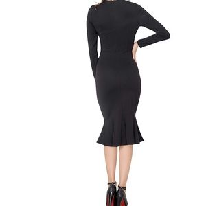 Marycrafts Women's Work Office Business Square Neck Sheath Midi Dress
